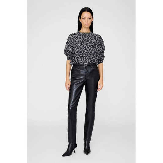 Anine Bing Miles Sweatshirt Grey Leopard