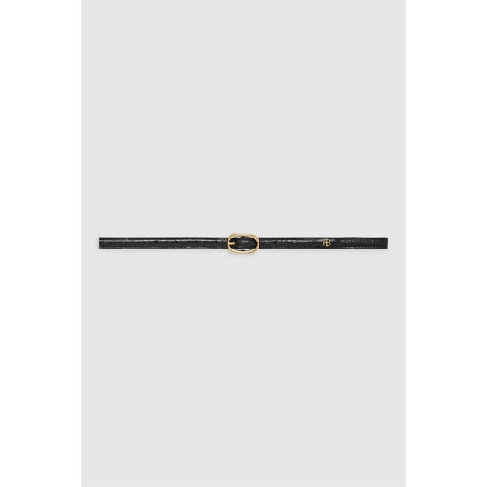 Anine Bing Mini Mara belt Black Embossed
