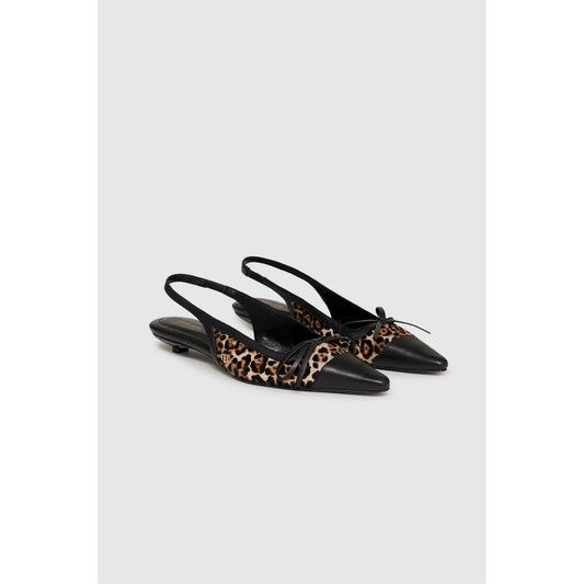 Anine Bing Zoey Slingback Heels Leopard