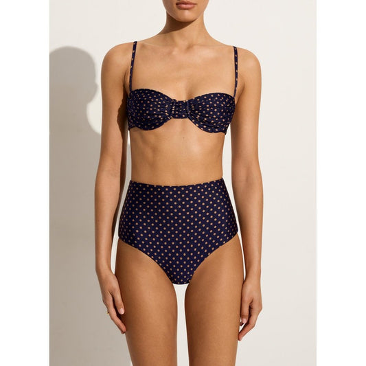 Faithfull The Brand Stefania Bikini Top Ludovica Polka Dot