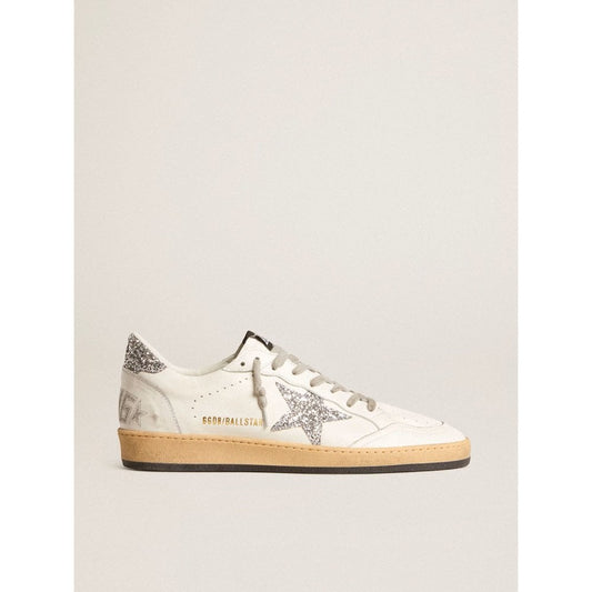 Golden Goose Ballstar Nappa Leather Glitter Star And Heel