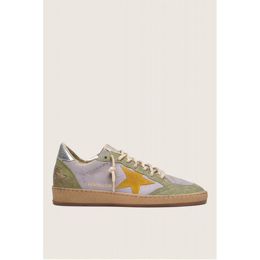 Golden Goose Ballstar Suede Upper Toe Star And Laminated Heel