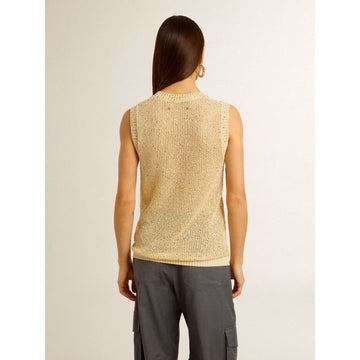 Golden Goose Journey W's Mesh Sequin Knit Tank