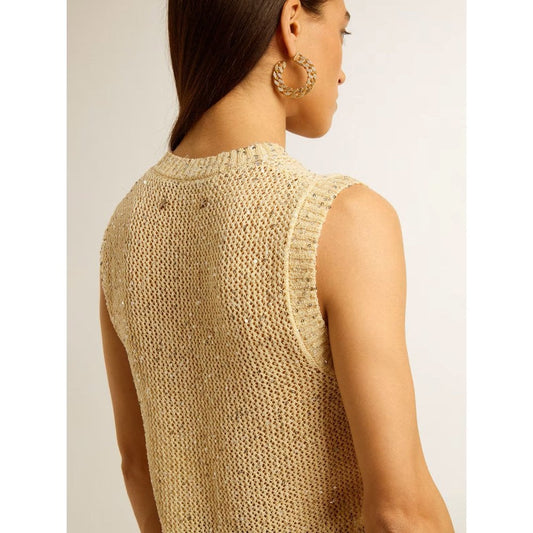 Golden Goose Journey W's Mesh Sequin Knit Tank