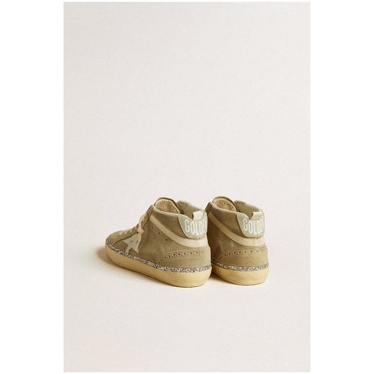 Golden Goose Mid Star Suede Upper Leather Star Cotton Wave Glitter Edge