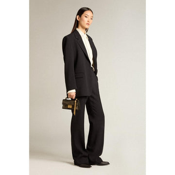 Golden Goose New relaxed Pant Viscose Wool Crepe Polar Night