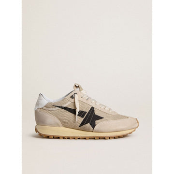 Golden Goose Running Marathon Mesh Upper Suede Toe Leather Heel