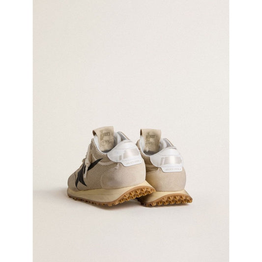 Golden Goose Running Marathon Mesh Upper Suede Toe Leather Heel