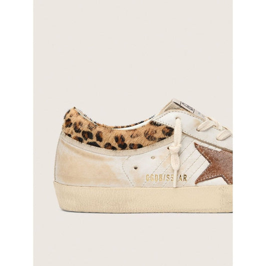 Golden Goose Super Star Leather Upper Horsy Leo Printed Collar Suede Star