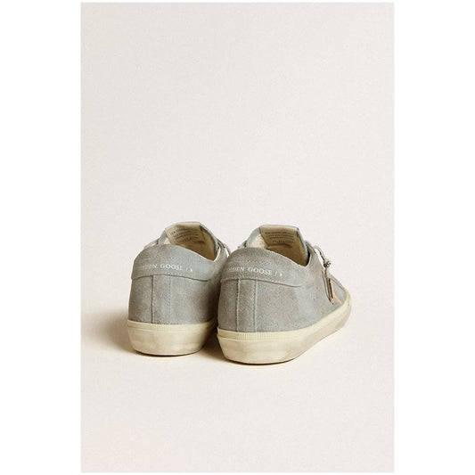 Golden Goose Super Star Suede Upper and Heel Leather Star Quarry Shadow Grey