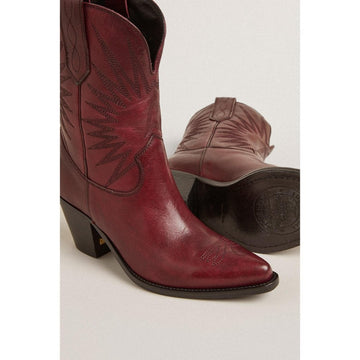 Golden Goose Wish Star Low Boots Bordeaux