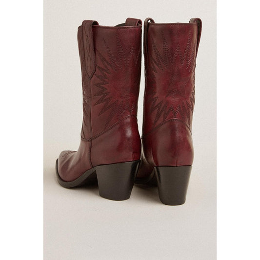 Golden Goose Wish Star Low Boots Bordeaux