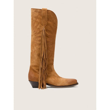 Golden Goose Wish Star Suede Boots Camel
