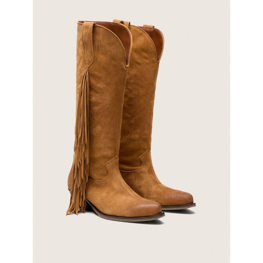 Golden Goose Wish Star Suede Boots Camel
