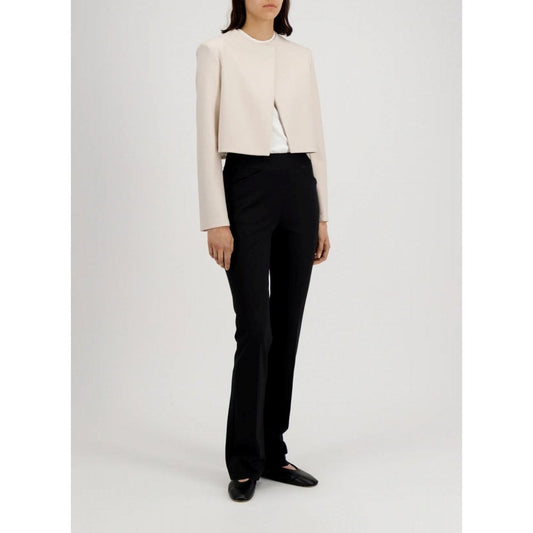 Harris Wharf Bolero Light Pressed Wool Jacket Cream