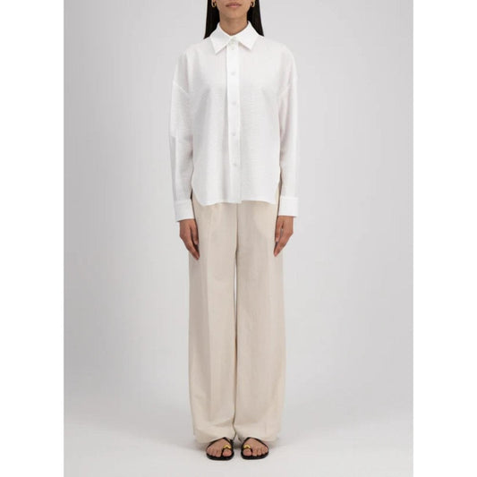 Harris Wharf Coolmax Seersucker Shirt