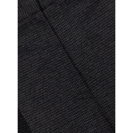 Harris Wharf Double Pleats Trousers Micro Tattersall