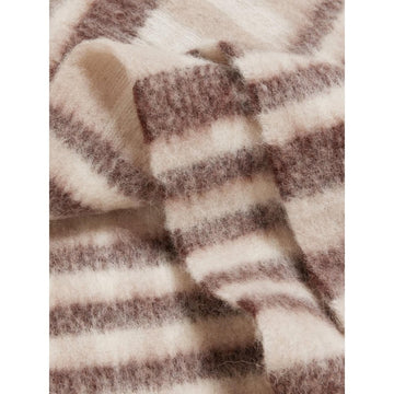 Holzweiler Aster Open Tassels Scarf Brown Check