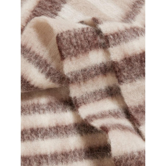 Holzweiler Aster Open Tassels Scarf Brown Check