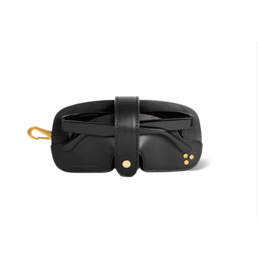 Jerome Dreyfuss Etui Lunette Glasses Case Noir Brass