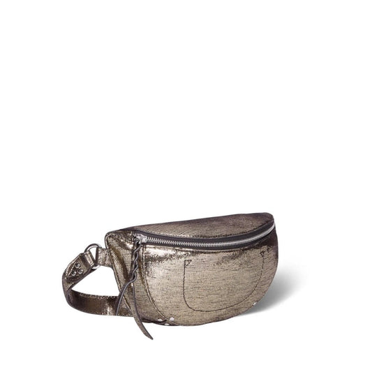 Jerome Dreyfuss Lino Banane Bag Lame Champagne