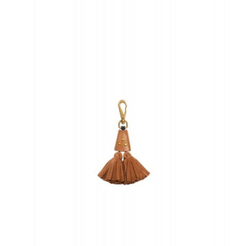 Jerome Dreyfuss Pompon Twin Keychain Caramel