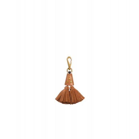 Jerome Dreyfuss Pompon Twin Keychain Caramel