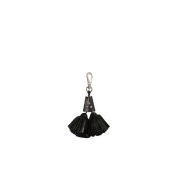 Jerome Dreyfuss Pompon Twin Keychain Noir Silver