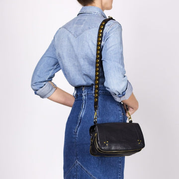 Shoulder Strap in Black/Brass