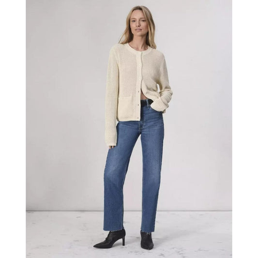 Rag & Bone Harlow Mid-Rise Ankle Straight Jeans Nova