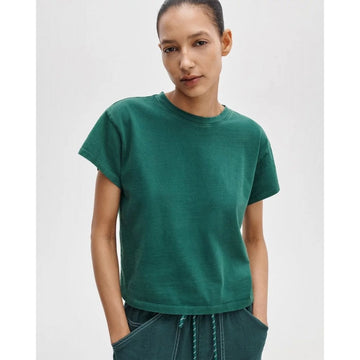 Rag & Bone Kelly Washed Boxy Tee Forest