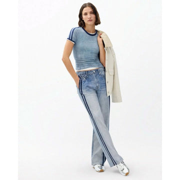 Rag & Bone Miramar Wide-Leg Track Pants Coney