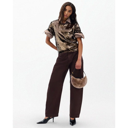 Rag & Bone Sequined Tee Coffee