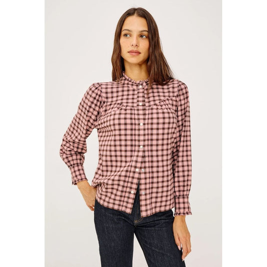 Rails Alanna Shirt Garnet Rose Cobalt