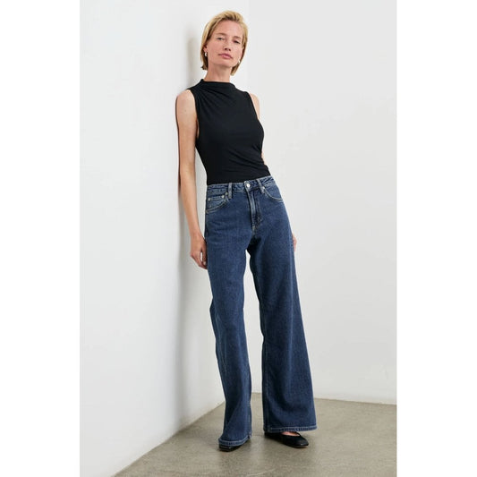 Rails Angeleno Wide Leg Jeans Pebble Blue