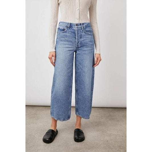 Rails Getty Crop Wide Leg Jeans Geranium