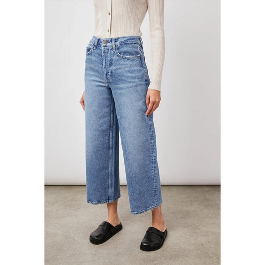 Rails Getty Crop Wide Leg Jeans Geranium