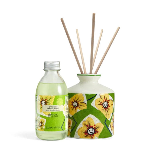 Rikrak Ceramic Diffuser Set Gardenia & Sandalwood