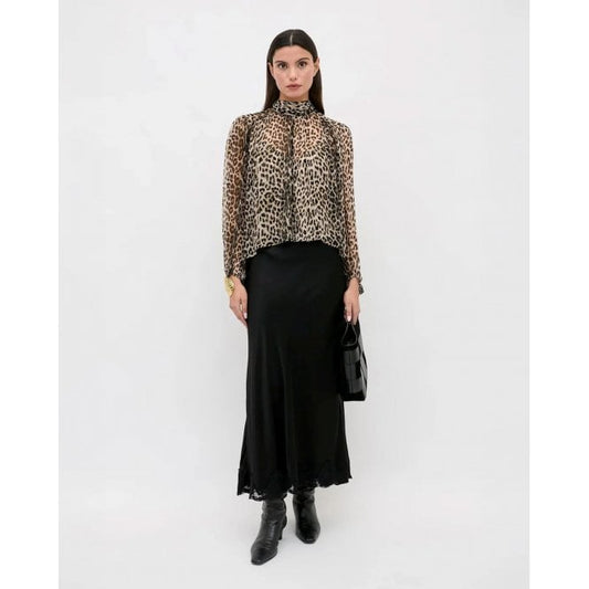 RIXO Rya Top Nina Leopard Mocha