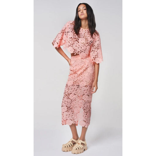 Smythe Lace Tee Shrimp