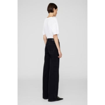 Soeur Gaspard Barrel Leg Jeans Raw Black