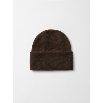 Soft Goat Brushed Cashmere Beanie Mocha