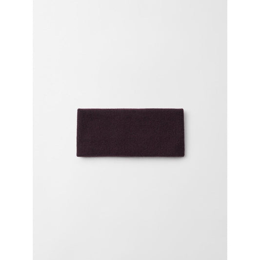 Soft Goat Knitted Headband Midnight Plum