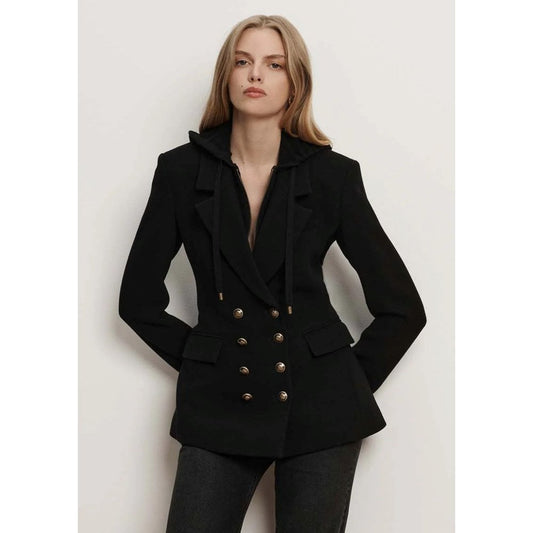 Veronica Beard Claude Dickey Double-Breasted Jacket Black