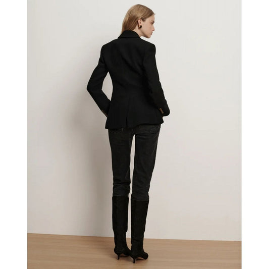 Veronica Beard Claude Dickey Double-Breasted Jacket Black