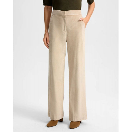 Veronica Beard Grigore Corduroy Pant Heathered Sand