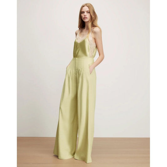 Veronica Beard Johanan Stretch Silk Camisole Pistachio