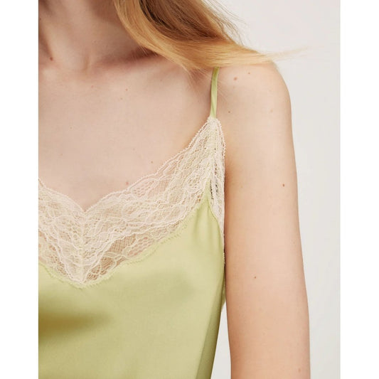 Veronica Beard Johanan Stretch Silk Camisole Pistachio