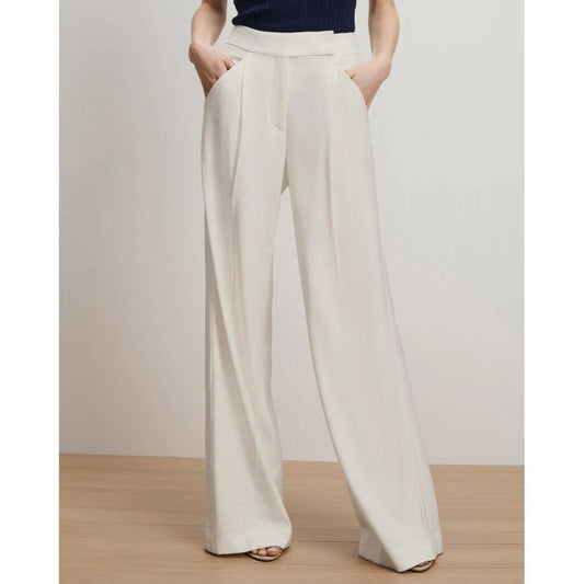 Veronica Beard Marbeau Wide-Leg Pant Dove
