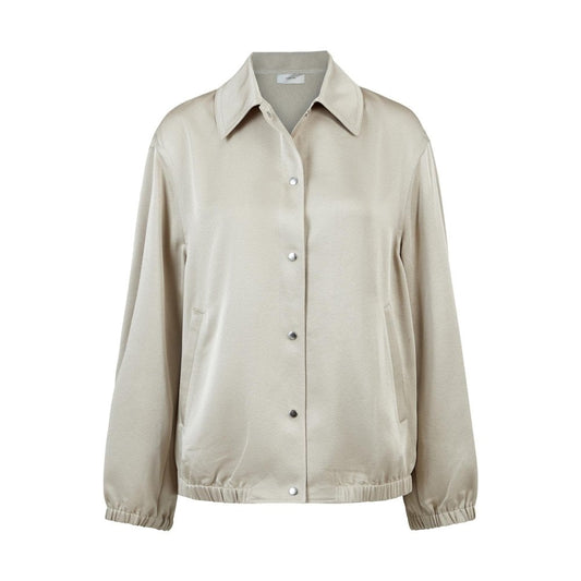 Vince Shine Snap Front Jacket Light Sepia